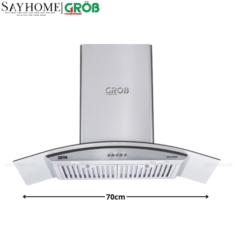 Máy hút mùi GROB GHA-K2700 NEW, GHA-K2900 NEW kính cong - Hàng chính hãng GROB