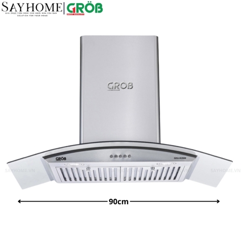 Máy hút mùi GROB GHA-K2700 NEW, GHA-K2900 NEW kính cong - Hàng chính hãng GROB