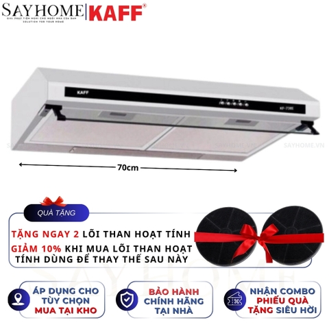 Máy hút mùi KAFF KF-638I, KF-738I âm tủ inox - Bảo hành chính hãng 3 năm