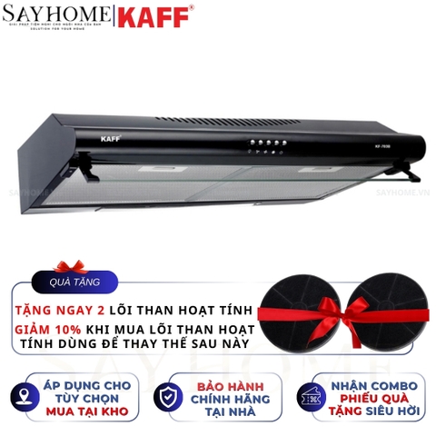 Máy hút mùi KAFF KF-703B âm tủ màu đen - Bảo hành chính hãng 3 năm