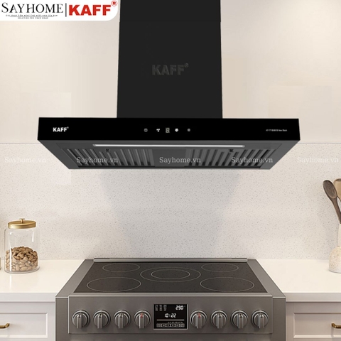 Máy hút mùi KAFF KF - 771B/991B New Black chữ T - Bảo hành chính hãng 3 năm