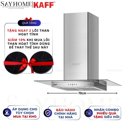 Máy hút mùi KAFF KF-FL70RH/FL90RH kính toa - Bảo hành chính hãng 3 năm