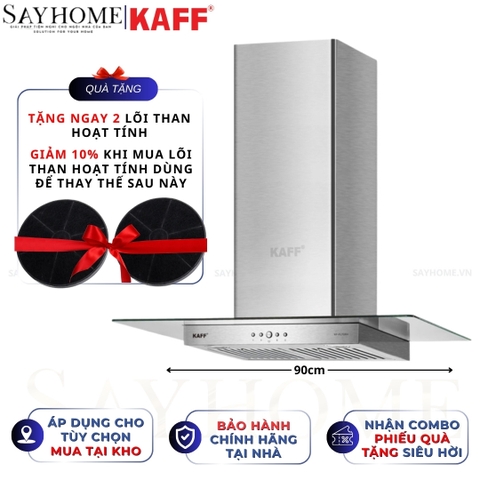 Máy hút mùi KAFF KF-FL70RH/FL90RH kính toa - Bảo hành chính hãng 3 năm