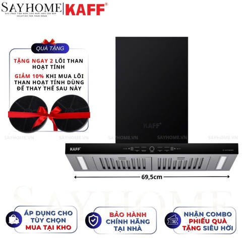 Máy hút mùi KAFF KF - FLAT7735B BOST chữ T - Bảo hành chính hãng 3 năm