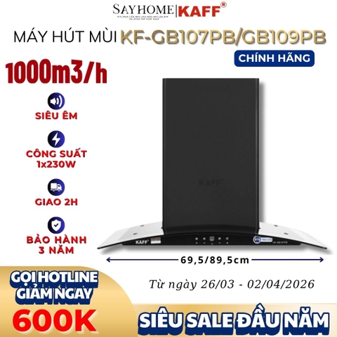Máy hút mùi KAFF KF-GB107PB/GB109PB - Hàng chính hãng