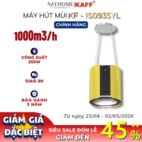 Máy hút mùi KAFF KF-IS0935YL độc lập cảm ứng - điều khiển từ xa - Bảo hành chính hãng 3 năm