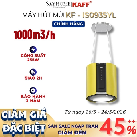 Máy hút mùi KAFF KF-IS0935YL độc lập cảm ứng - điều khiển từ xa - Bảo hành chính hãng 3 năm