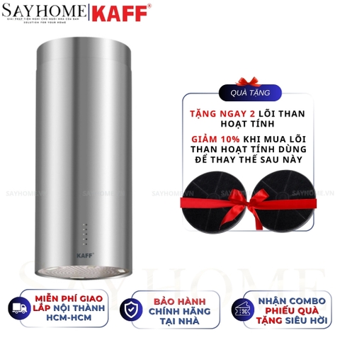 Máy hút mùi KAFF KF-IS380CRS độc lập dạng ống-màu đen-cảm ứng - Bảo hành chính hãng 3 năm