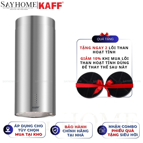 Máy hút mùi KAFF KF-IS380CRS độc lập dạng ống-màu đen-cảm ứng - Bảo hành chính hãng 3 năm