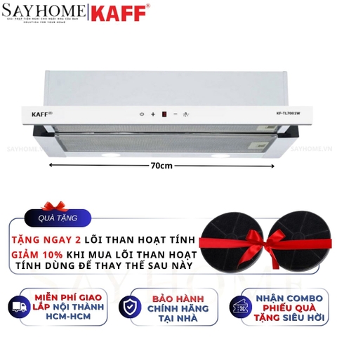 Máy hút mùi KAFF KF-TL7001W âm tủ ray kéo - Hàng chính hãng