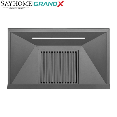 Máy hút mùi GrandX GX H70T81G / GX H90T81G kính toa, áp tường, màu xám titan - Hàng chính hãng