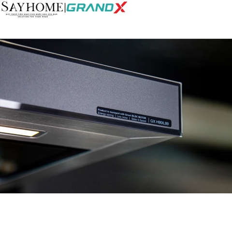 Máy hút mùi GrandX GX H90IL89 kính toa, treo đảo - Hàng chính hãng