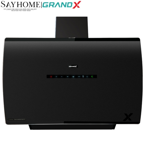 Máy hút mùi GrandX GX H70F87B/ GX H90F87B kính vát, áp tường - Hàng chính hãng