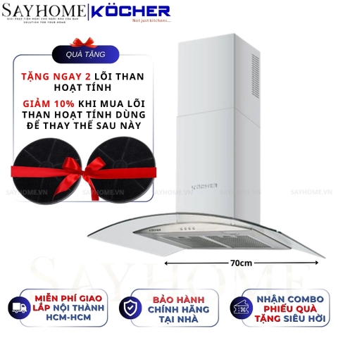 Máy hút mùi Kocher K-8870/8890 (70cm/90cm) - Hàng chính hãng