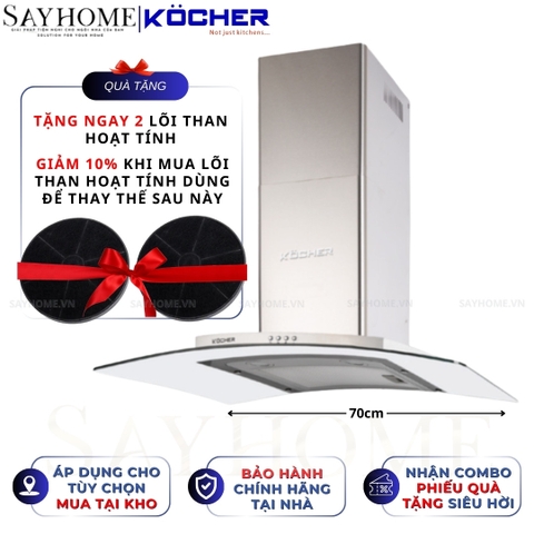 Máy hút mùi Kocher K-8970/8990 (70cm/90cm) - Hàng chính hãng