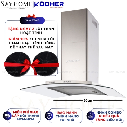 Máy hút mùi Kocher K-8970/8990 (70cm/90cm) - Hàng chính hãng