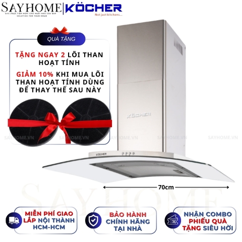 Máy hút mùi Kocher K-8970/8990 (70cm/90cm) - Hàng chính hãng