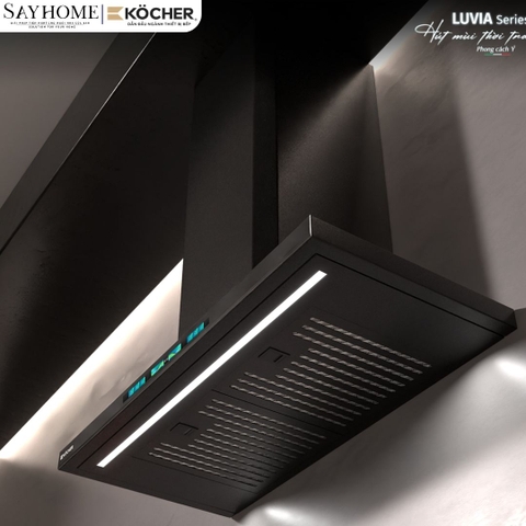 Máy hút mùi KOCHER LUVIA BLACK chữ T - Hàng chính hãng