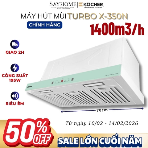 Máy hút mùi Kocher Turbo X-350N âm tủ - Hàng chính hãng