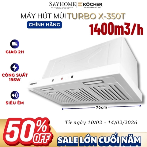 Máy hút mùi Kocher Turbo X-350T âm tủ - Hàng chính hãng