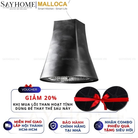 Máy hút mùi Malloca ADEL P-3810 treo độc lập - Hàng chính hãng Malloca