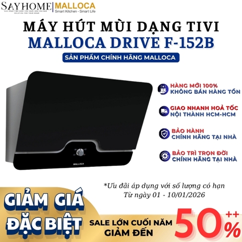 Máy hút mùi MALLOCA DRIVE F-152B dạng TV - Hàng chính hãng Malloca