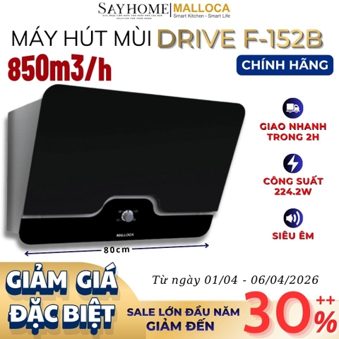 Máy hút mùi MALLOCA DRIVE F-152B dạng TV - Hàng chính hãng