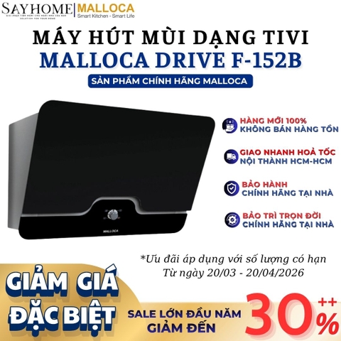 Máy hút mùi MALLOCA DRIVE F-152B dạng TV - Hàng chính hãng