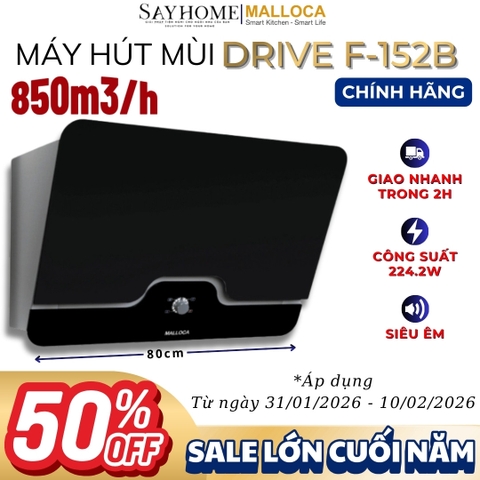 Máy hút mùi MALLOCA DRIVE F-152B dạng TV - Hàng chính hãng Malloca