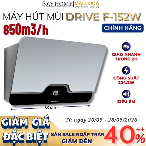Máy hút mùi MALLOCA DRIVE F-152W dạng TV - Hàng chính hãng