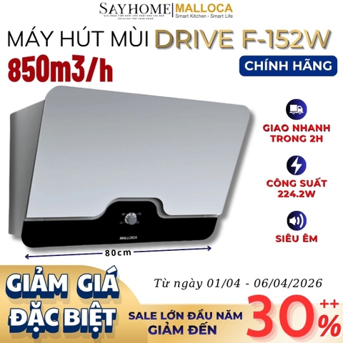 Máy hút mùi MALLOCA DRIVE F-152W dạng TV - Hàng chính hãng