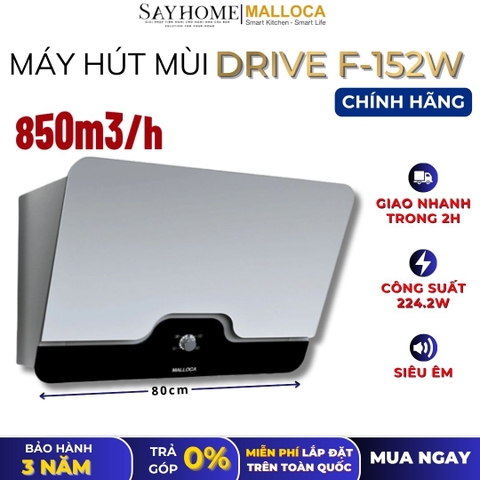 Máy hút mùi MALLOCA DRIVE F-152W dạng TV - Hàng chính hãng