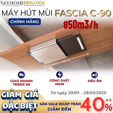 Máy hút mùi Malloca FASCIA C-90 âm trần - Hàng chính hãng