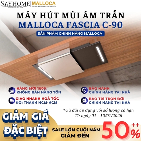 Máy hút mùi Malloca FASCIA C-90 âm trần - Hàng chính hãng Malloca