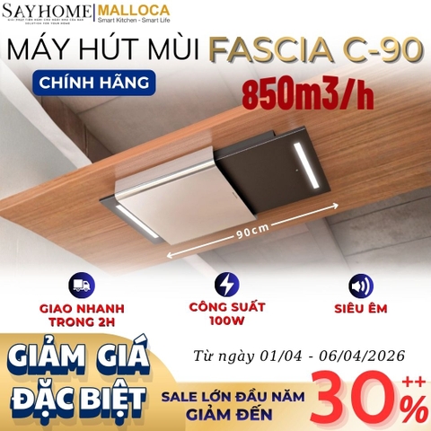 Máy hút mùi Malloca FASCIA C-90 âm trần - Hàng chính hãng