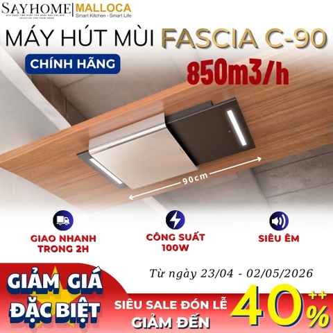 Máy hút mùi Malloca FASCIA C-90 âm trần - Hàng chính hãng