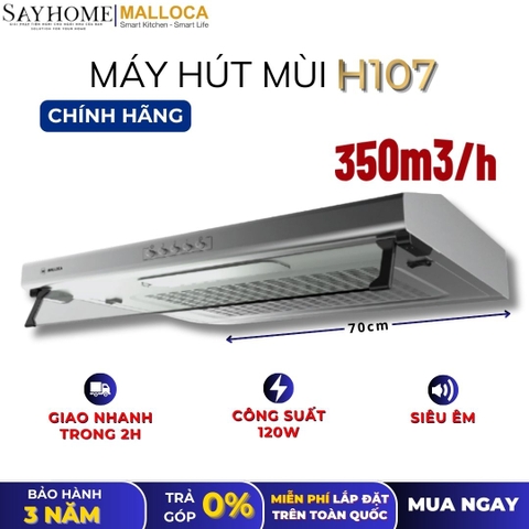 Máy hút mùi MALLOCA H107 âm tủ - Hàng chính hãng
