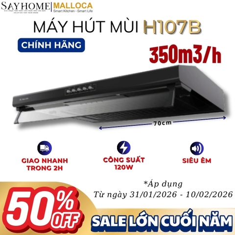 Máy hút mùi MALLOCA H107B âm tủ - Hàng chính hãng