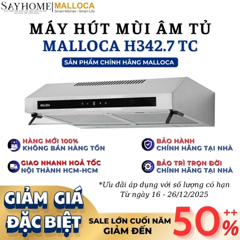 Máy hút mùi MALLOCA H342.7 TC âm tủ - Hàng chính hãng