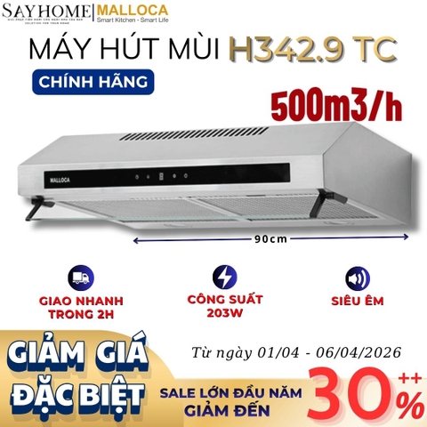 Máy hút mùi MALLOCA H342.9 TC âm tủ - Hàng chính hãng