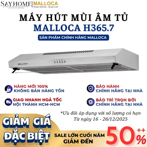 Máy hút mùi MALLOCA H365.7 âm tủ - Hàng chính hãng