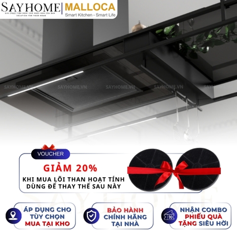 Máy hút mùi Malloca INDUST K140B treo độc lập - Hàng chính hãng Malloca