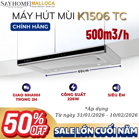 Máy hút mùi MALLOCA K1506 TC âm tủ - Hàng chính hãng