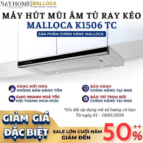 Máy hút mùi MALLOCA K1506 TC âm tủ - Hàng chính hãng