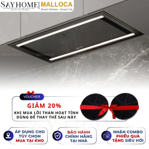 Máy hút mùi MALLOCA Line Light K-750B âm tủ - Hàng chính hãng