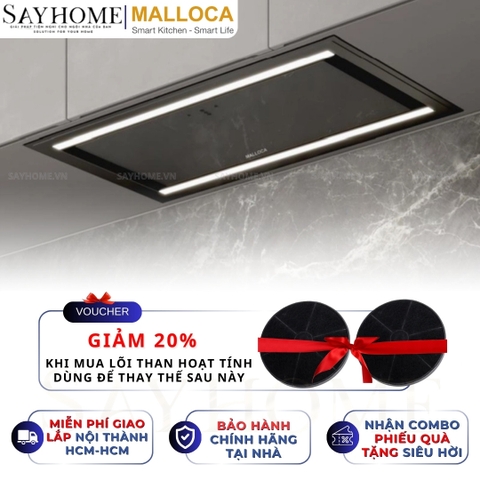 Máy hút mùi MALLOCA Line Light K-750B âm tủ - Hàng chính hãng
