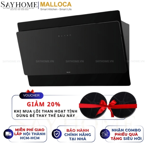 Máy hút mùi MALLOCA MC 7086HS áp tường dạng TV - Hàng chính hãng MALLOCA