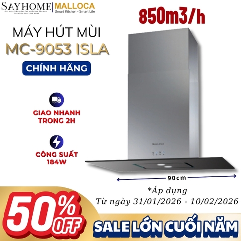 Máy hút mùi Malloca MC-9053 ISLA treo độc lập - Hàng chính hãng Malloca