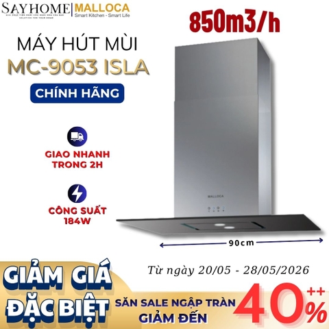 Máy hút mùi Malloca MC-9053 ISLA treo độc lập - Hàng chính hãng