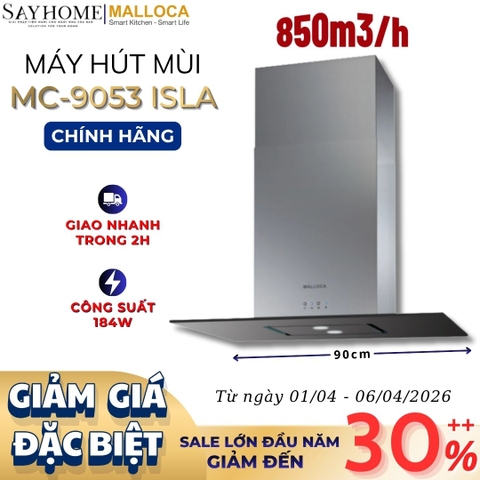 Máy hút mùi Malloca MC-9053 ISLA treo độc lập - Hàng chính hãng
